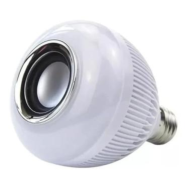 Imagem de Lâmpada LED Inteligente com Alto-Falante Bluetooth, Controle Remoto, 8 Cores RGB
