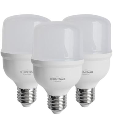 Imagem de Kit 3 Lâmpada de Led Bulbo T100 E27 40W Bivolt Branco Frio/6500K