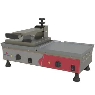 Imagem de Grill Elétrica Dupla Progás 70cm Chapa de Alumínio com 1 Prensa 220V PRA-700E