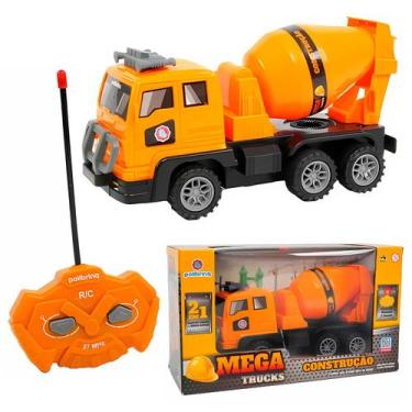 Imagem de Mega Trucks Caminhão De Construção Controle Remoto Escala 1:20 Com Mov