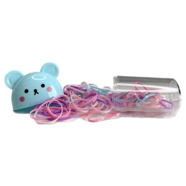 Imagem de Kit De Elástico de Cabelo Colorido Embalagem Urso - Dafu