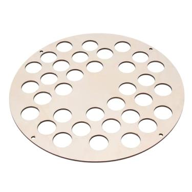 Imagem de Zerodis Painel de Coletores de Bolas de Madeira Maciça Elegante para Cultura Doméstica, Contém 34 Bolas, Mexeram na Parede para Sala de Estar e Escritório