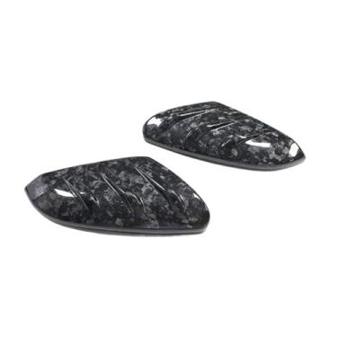 Imagem de Capa de espelho compatível com Civic 10th Mugen Type-R FK8 2016-2021 Tampas de visão traseira de fibra de carbono real para exterior de carro, concha de visão traseira, complemento(Forged Carbon Fiber