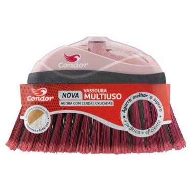 Imagem de Vassoura Cerdas Cruzadas sem Cabo Multiuso Condor - Rosa - Mundo Condo