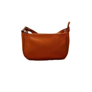 Imagem de Bolsa Transversal de Couro autêntico Modelo Emily Caramelo
