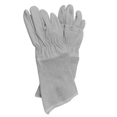 Imagem de Kit Luva Vaqueta Longa Punho Raspa 20cm 4 Pares - REMAR