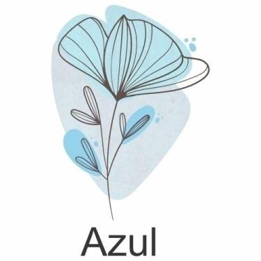 Imagem de Papel de Parede 110X80cm Estilo Boho Floral Azul MOD02 - Nova Cor