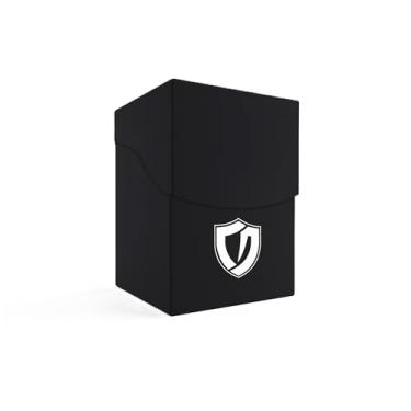 Imagem de Deck Box Preto para 100 Cartas Cartinhas Protetor de Coleção Baralho Proteção Central Acessórios Qualidade Command Box