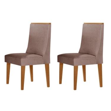 Imagem de Conjunto com 2 Cadeiras MDF Lisboa para Sala de Jantar Moderna Mobília