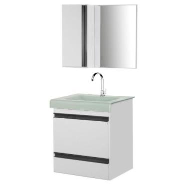 Imagem de Gabinete de Banheiro com Espelheiro Kit Natal 50cm - Boatto Móveis , B