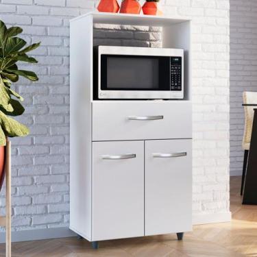 Imagem de Balcao Multiuso Com Nicho 2 Portas 1 Gaveta Luna - SSX Multicoisas - M