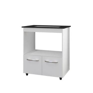 Imagem de Balcão Para Cooktop 4 Bocas 2 Portas Armário De Cozinha Elisa - SSX Mu