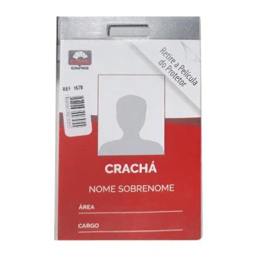 Imagem de Capa Protetora para Crachá Vertical Inovar Capas com 1 Unidade