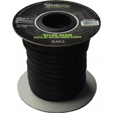 Imagem de Malha Nautica Expansiva Expansivel 10mm Preta C Verde 50m