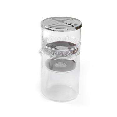 Imagem de lyrlody Mãe de Cafeteira de Gotejamento de Gelo, Bebida Fria de Gelo Gorão de Vidro Filtro de Capa de Capa Com água Ajustável