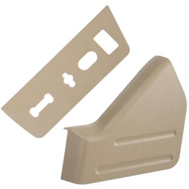 Imagem de OKPARZ Painel de acabamento do assento elétrico e interruptor de assento Bezel lado do motorista compatível com Ford F150 2010-2014 Lincoln Mark LT 9L3Z-1661693-CA Camel 2009-2014