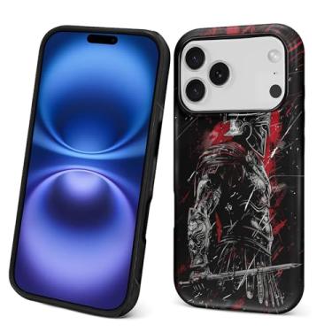 Imagem de yicomon Capa compatível com PT 17 P, estampa de gladiador guerreiro, capa de telefone fosca, durável, moderna, engraçada, capa protetora macia antiarranhões à prova de choque