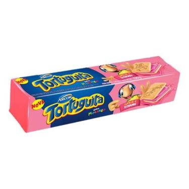 Imagem de Kit c/ 3 Biscoito Tortuguita de morango 130g