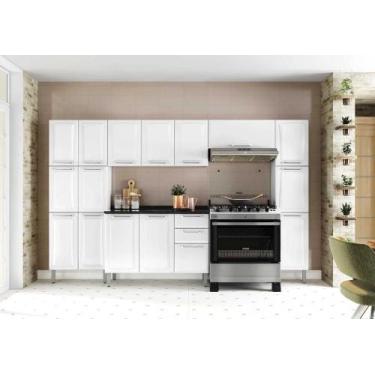 Imagem de Cozinha Completa Branca em Aço 5 Peças Tarsila com Paneleiro - Itatiai