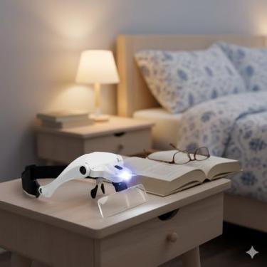 Imagem de Óculos Lupa Profissional de Cabeça – Aumento para Estética, Eletrônica e Leitura