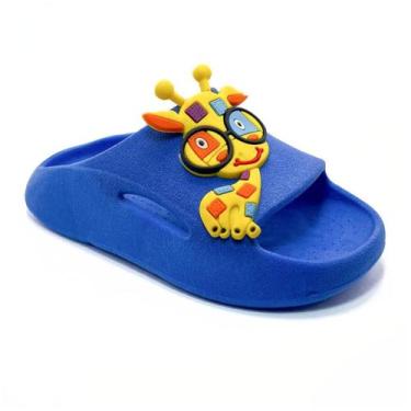 Imagem de Sandália Chinelo Slide Nuvem Menino Infantil Girafa Leve Confortável M