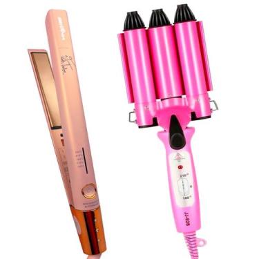 Imagem de Prancha De Cabelo Britania Titanium Profissional Salão Ions 450f Progr