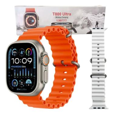 Imagem de Relógio Smartwatch T800 Ultra 49mm 1.99&quot; Chamada 2 Pulseiras