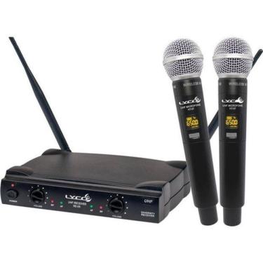 Imagem de Microfone Sem Fio De Mao Duplo Uh02Mm Com Display Lyco Homologação: 37062009020