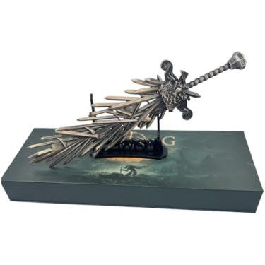 Imagem de Superbuybox Game Elden Ring DLC Nightreign 12''30 cm Lâmina enxertada Greatsword caixa de presente coleção de jogos de artes marciais decoração de mesa de presente com suporte de exibição