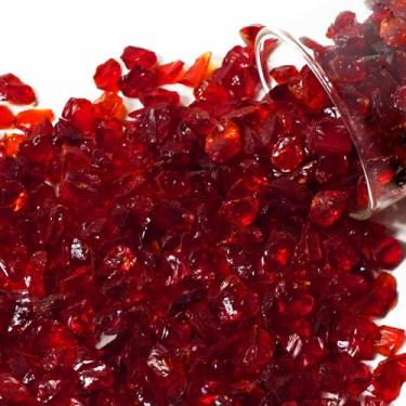 Imagem de 500 g vermelho brilhante, vidro marinho decorativo grande, grânulos de vidro, vidro marinho irregular para enchimentos de vasos, enchimentos de fonte de mesa, decoração de terrário suculento, aquário
