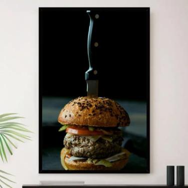 Imagem de Genérico, Quadro Lanche Lanchonete Faca Decorativo A4 23x33cm