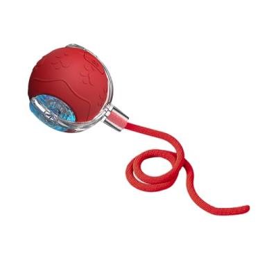 Imagem de Brinquedo para Gato Bola Interativa - Jogo Divertido Para Animais De Estimação - Bola Inteligente De Silicone Para Gatos Com Corda | Para Brincadeira Em Casa Enriquecimento Exercício Estimulação Do