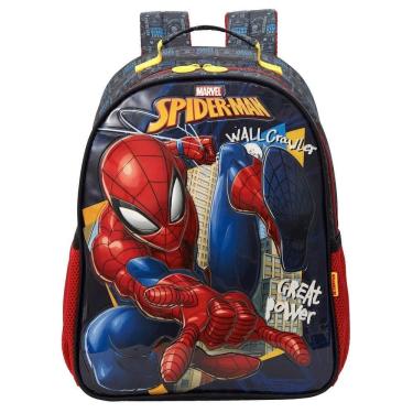 Imagem de Mochila De Costas Escolar Infantil Spider Man Holográfica