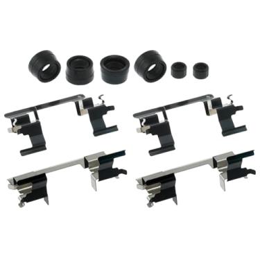 Imagem de ACDelco Kit profissional de hardware de compasso de freio a disco frontal 18K1748X com clipes, vedações e buchas