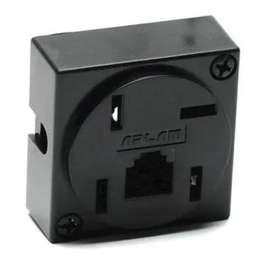 Imagem de Tomada modular 2 vias 1 linha telefone kit 35-pçs - Aplan