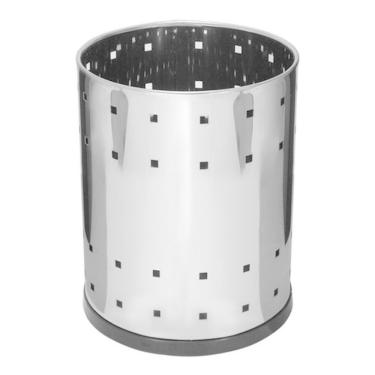Imagem de Cesto - Lixeira Telado Para Escritório - Aço Inox 13 Litros