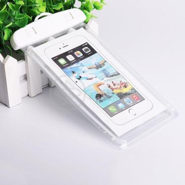 Imagem de Capa Bolsa A Prova Dágua Impermeável P/ Celular Branco