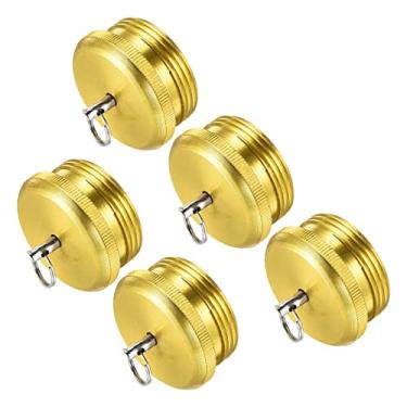 Imagem de Copo de extremidade de vara de pesca de 22,5 mm de diâmetro, 5 peças de protetor banhado a cobre para reparo de construção de varas