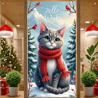 Imagem de Cachecol decorativo com faixa sazonal de Natal para decoração de eventos de reunião de família