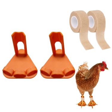 Imagem de Falnvita Tala de perna de frango para galinhas em diferentes estágios de crescimento, tala de frango para fraturas de pés de frango, dedos curvados, osteoartrite e tratamento de verrugas plantares