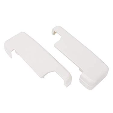 Imagem de Placas laterais para máquina de tricô, peças de reposição de plástico branco durável, tampas laterais esquerda e direita para máquinas de tricô prateadas sk155 sk860, 1 par