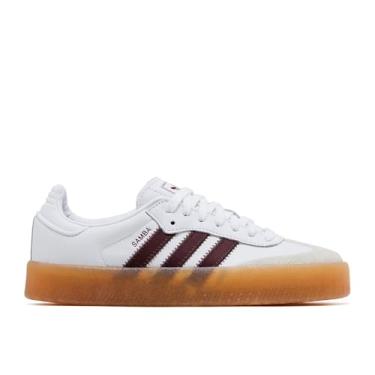 Imagem de adidas Originals Sapatos Sambae Femininos, Branco nuvem/vermelho sombra/branco, 39