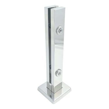 Imagem de Coluna Torre 40Cm Aço Inox 304 Guarda Corpo Sacada Corrimao