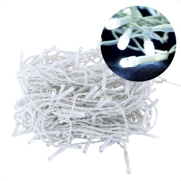 Imagem de Cordão Luminoso Led Estático 700 Leds Branco Taschibra 110V