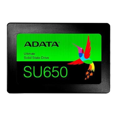 Imagem de SSD Adata SU650, 256GB, Sata III, Leitura 520MB/s e Gravação 450MB/s