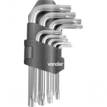 Imagem de Jogo De Chaves Pentalobular Ts10 A Ts50 Com 9 Peças Vonder