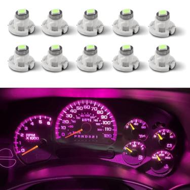 Imagem de HQRNYP Lâmpada LED 10 peças T4.2 Neo Wedge base de 10 mm, luz de painel interior do carro, 12 V IP65 à prova d'água 3030 chip LED super brilhante luz indicadora A/C, lâmpada indicadora de interruptor