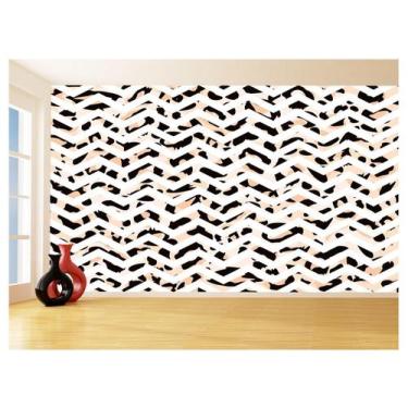 Imagem de Papel De Parede 3D Sala Chevron Zig Zag Listras 3,5M Zig128 - Você Dec