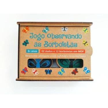 Imagem de Jogo Observando As Borboletas - Caixa Mdf - Elefante Colorido