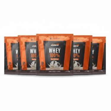 Imagem de Kit 6 Whey Protein 100% 21G Proteina Cookies&Cream Sache - New Millen